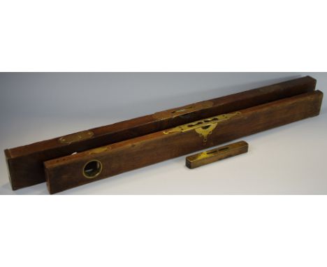 An Elliott-Lucas-Elvicta spirit level, brass fittings; others, etc (3)