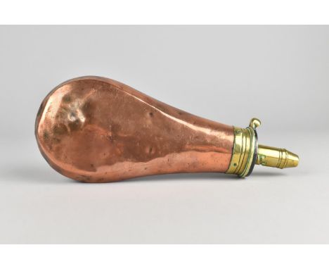 A 19th Century Copper and Brass Shot Flask by Sykes