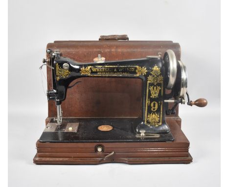 A Vintage American Manual Sewing Machine by Wheeler and Wilson