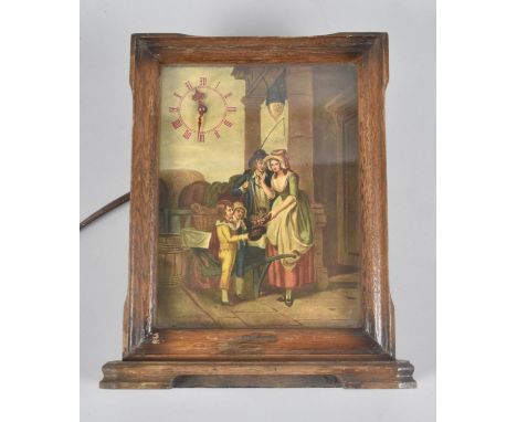 A Vintage Cries of London Wooden Framed Mantel Clock with Smiths Electric Movement, 26ms High