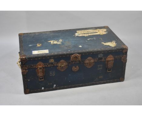 A Vintage Travelling Trunk, 91cms Wide