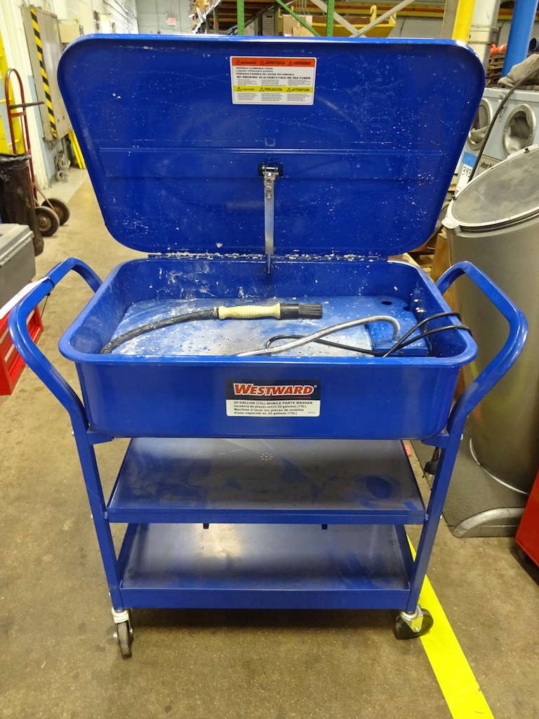 Westward 20 Gal Mobile Parts Washer Model 4Ktv7, Mobile, 20 Gal, L 28