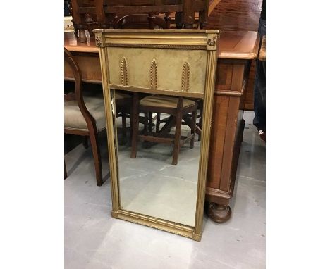 Regency gilt pier mirror, 85cm x 45cm