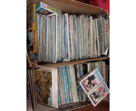 Lot of various postcards and playing cards