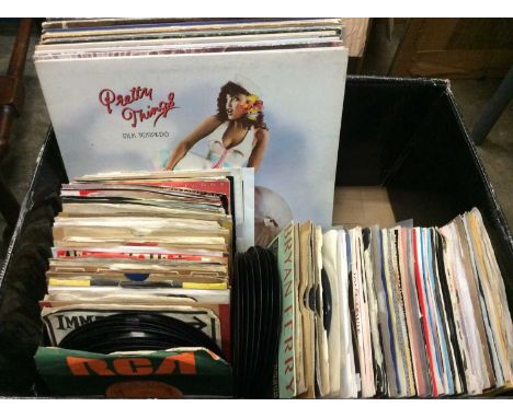 LP records including The Who, Pretty Things, Emerson Lake and Palmer and Yes Together with approx. 140 singles