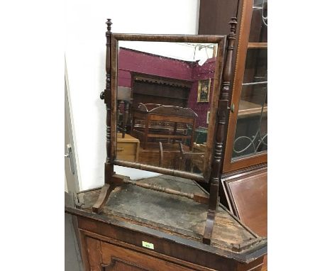 Regency mahogany toilet mirror