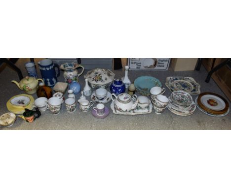 A Mason's Ironstone Strathmore pattern jug; a similar shaped plate; Masons Regency plate; a Carlton Ware Australia Design Pri
