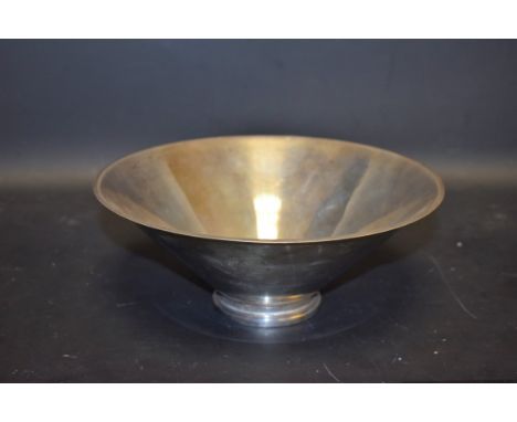 A Swedish silver conical bowl, quite plain, 22.5cm diam, c.1933, 8oz