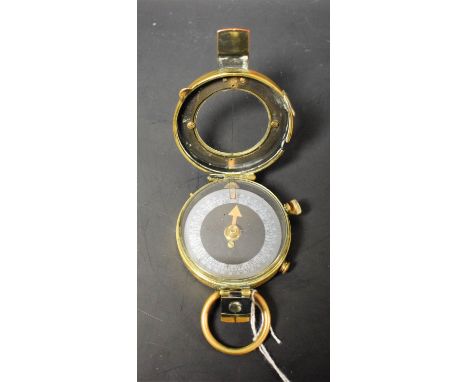 A World War One Verner's Pattern Mark VIII F-L marching  compass, No. 129307, dated 1918