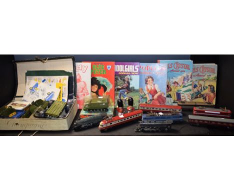 Toys and Juvenalia - a Lima, Italy, Trans Europe Express engine; another, similar; a Hornby Bittern engine; others; a quantit