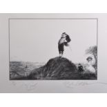 Ralph Steadman (1936- ) British. "Sigmund Freud", Lithograph, Signed, Inscribed 'for Cyril' and
