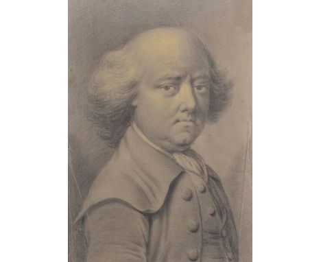 Richard Phelps (c.1710-1785) British. Portrait of a Man, Mixed Media, Signed and Dated 'May 15, 1785' on the reverse, 15.5" x
