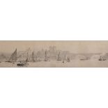 Rowland Langmaid (1897-1956) British. "Rochester", Etching, Signed and Inscribed in Pencil, 3.25"