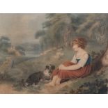 After Richard Westall (1765-1836) British. "A Furncutters Child" [sic], Engraved by R.M. Meadows,