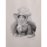After L... Lair (19th Century) French. Portrait of a Lady Circa 1826, Engraved by D... Maurin