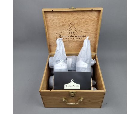 Quinto de Vesuvio 1997 Vintage Port - 6 Bottles in Wooden Presentation Crate  