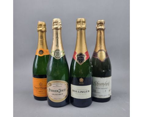 4 Bottles Sparkling Wine to include:   Bollinger Special Cuvee NV Champagne,  Veuve Clicquot Yellow Label Brut NV Champagne, 