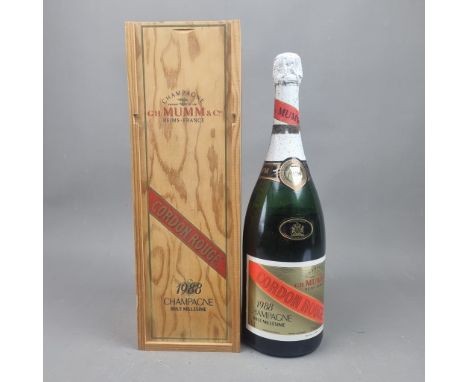 Magnum Mumm 1988 Cordon Rouge Vintage Champagne  (Please note signs of leaking and low fill)   