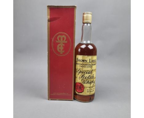 Marston Thompson & Evershed - Bown Label Special Scotch Whisky 1970's -  26 2/3 fl oz/75.7cl - 70 Proof/40% vol   