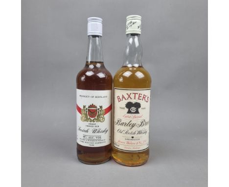 2 Bottles Blended Whisky to include:   James Williams (Narberth) Finest Choice Old Scotch Whisky Circa 1970's 70 Proof/70cl  