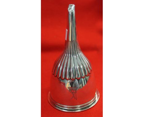 William Fountain, a George lll silver wine funnel, having removable strainer section, London 1813, 158g Condition: There are 