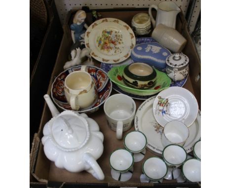 Royal Doulton figurine 'Alice', together with Nursery &amp; other ceramic wares