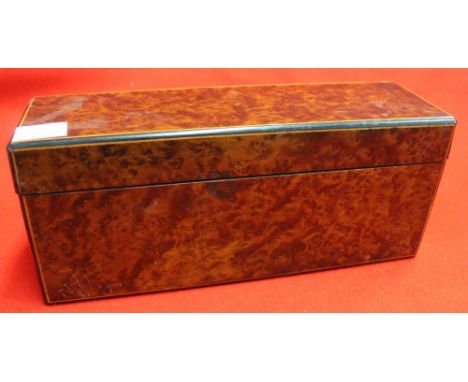 A "Dunhill London" burr veneer table top cigarette holder 22cm