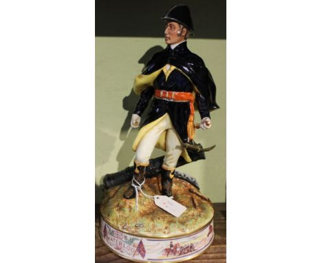 A Royal Doulton ceramic figure, Duke of Wellington, limited edition 309 of 1500, modelled by Alan Maslankowski, on groundwork
