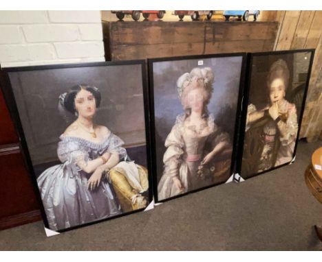 Three as new Old Master portrait prints.
