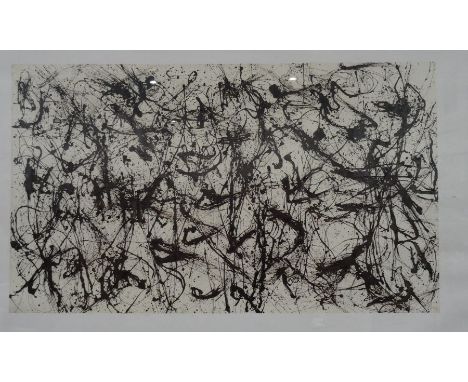 After Jackson Pollock
Print
"No 32" together with

After Don Davey
Print
"Bourbon Street, New Orleans" (2)