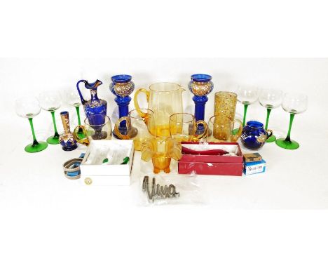 Set of six hock glasses&nbsp;and further assorted glassware&nbsp;(2 boxes)

