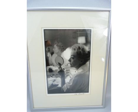 UPDATED DESCRIPTION - (please note just one picture) Portrait of Joan Crawford by Eve Arnold, signed in ink, 7.25 inches x 11