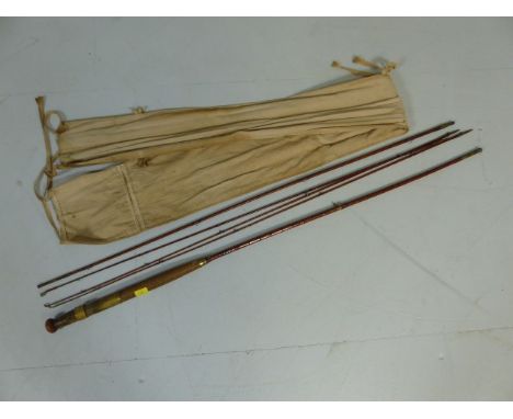 Hardy's W Vintage Split cane fishing rod. RD 16.8.7