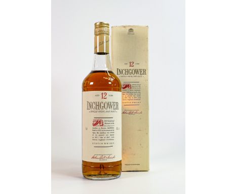 A bottle of Inchgower Single Highland Scotch Whisky, aged 12 years. 75cl, boxed. 