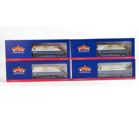 Model trains - Four Bachmann 37-327D JGA Bogie hopper wagon Buxton lime industries. Boxed (4) 