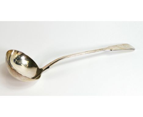 Large silver soup ladle, Edinburgh 1832, maker Andrew Wilkie, who was apprenticed to John Zeigler, and later became a Dundee 