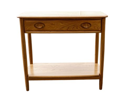 Late 20th century Light coloured Ercol Windsor hall/console table 1187, length 80cm x width 41cm &amp; height 72cm 