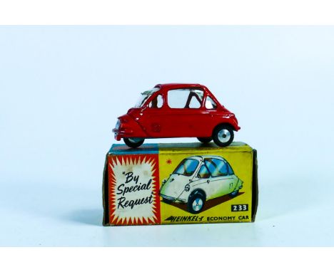 Boxed Corgi By Special Request 233 Heinkel Economy Car in red 