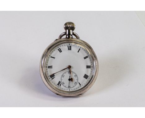 Silver IWC top winding silver pocket watch marked S &amp; Co for Stauffer &amp; Co. 