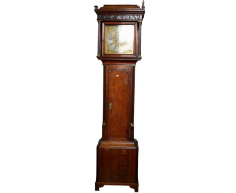 James Sandyford of  Manchester Long cased clock.  It has an 8 day movement, striking on single bell  with square brass face w