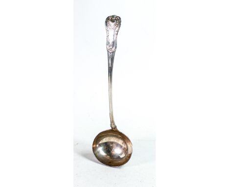 Large silver ladle, hallmarked for London 1836,  290g. 