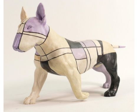 North Light large resin figure of an English Bull Terrier, height 21.5cm. This was removed from the archives of the Wade fact