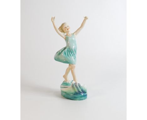 Royal Worcester figure Dancing Waves 3225 modelled by F G Doughty, black marks, h.23cm. 