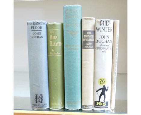 6 x first edition books by John Buchan - The Casual and the Casual in history 1929, Mid-winter 1923, John Buchan 1933, Great 