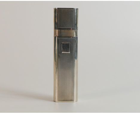 Silver cigar case, hallmarked for Birmingham 1991, 94.4g. 
