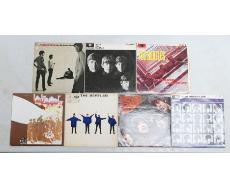 A collection of Vintage LP Vinyl Records including  The Beatles - UK Pressed Mono LPs to include (1) Please Please Me, With T