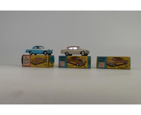 Boxed Corgi 234 Consul Classic 315, 231 Triumph Herald Coupe &amp; empty box for Ford Consul 234(3) 