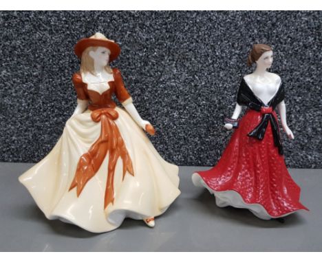 Two Royal Worcester figures "Sarah" and "Sian".