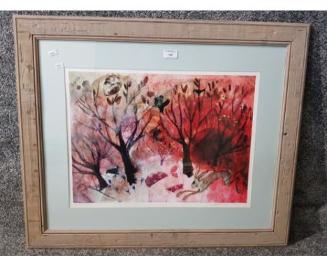 A limited edition signed print after Catherine Hyde "The Ruby Scented Dawn" no 2/210, 40 x 54cm.