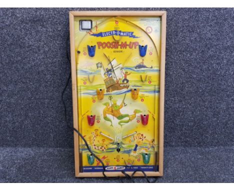 Northwestern products model 470, vintage electronic bagatelle game Electr-o-matic poosh-M-up senior by American Toys